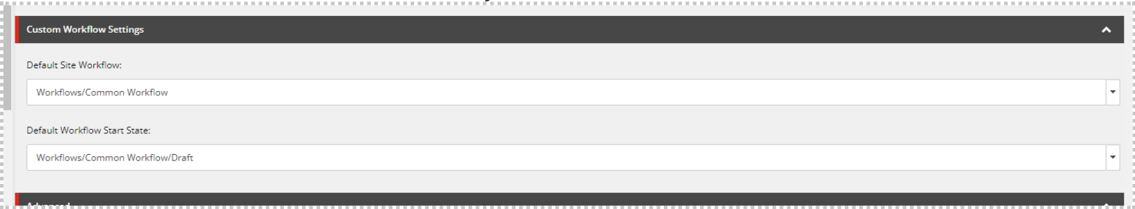 workflow settings example